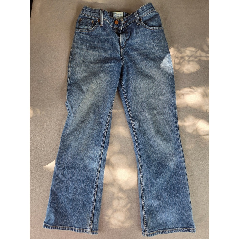 Signature by Levi Strauss & Co Womens Mid Rise Bootcut Jeans Blue Size 10 Short